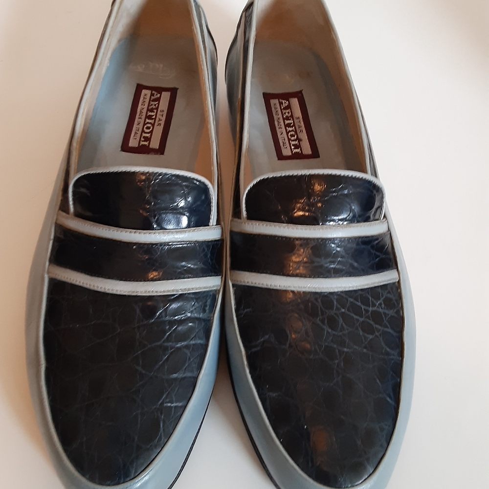 Vintage Star Artioli adds alligator lamp loafers 9